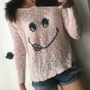 pink sweater